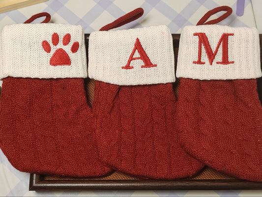B10 Alphabet Christmas Stocking